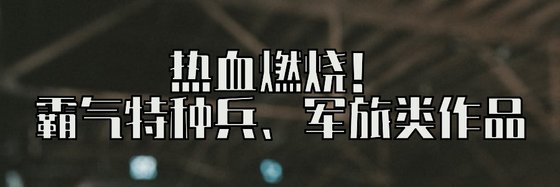 热血燃烧！霸气特种兵、军旅类作品